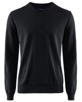 Wilton Merino V-neck, Black