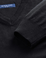 Wilton Merino V-neck, Black