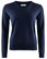 W's Wilton Merino V-neck, Navy
