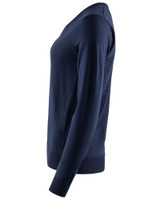 W's Wilton Merino V-neck, Navy
