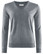 W's Wilton Merino V-neck, Lt.Grey