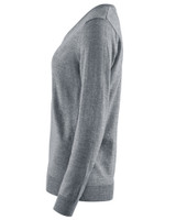 W's Wilton Merino V-neck, Lt.Grey