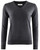 W's Wilton Merino V-neck, Dk.Grey