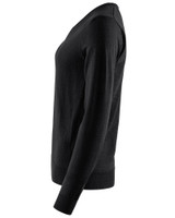 W's Wilton Merino V-neck, Black