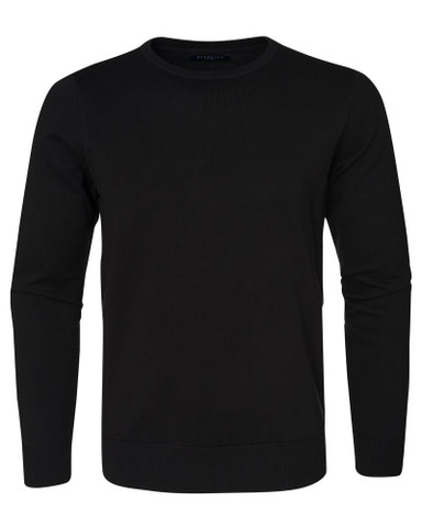 Brockton Crew -puuvillaneule, Black