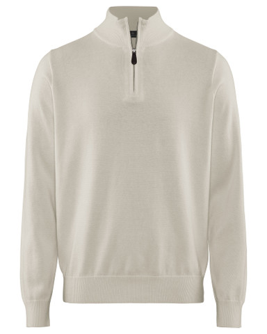 Brockton Halfzip, Offwhite
