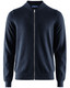 Brockton Cotton Fullzip Cardigan, Navy