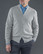 Brockton Cotton Fullzip Cardigan, Lt.Grey