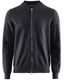 Brockton Cotton Fullzip Cardigan, Dk.Grey
