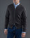 Brockton Cotton Fullzip Cardigan, Dk.Grey