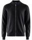 Brockton Cotton Fullzip Cardigan, Black
