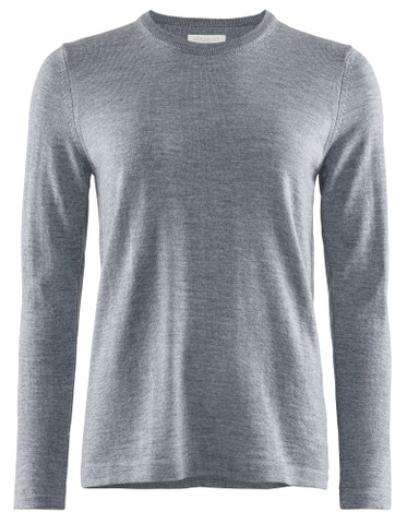 W's Wilton Merino Crew -villaneule, Lt.Grey