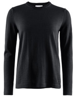 W's Wilton Merino Crew -villaneule, Black