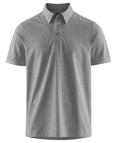 Tech Polo, Lt Grey melange