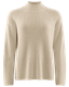 W's Hayward Ribbed Mock Neck -neule, Offwhite