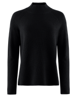 W's Hayward Ribbed Mock Neck -neule, Black