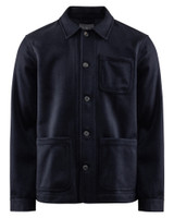 Giotto Wool Overshirt, Navy