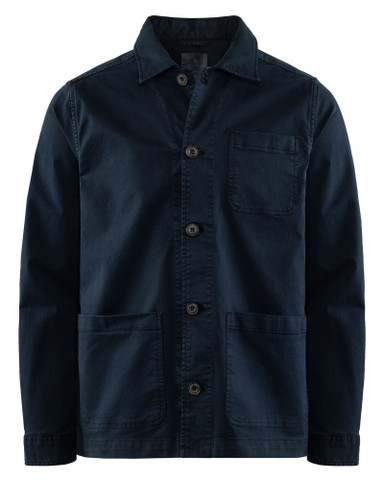 Logan Stretch Overshirt, Navy