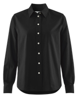 W'S PORTO OXFORD CASUAL SHIRT, Black