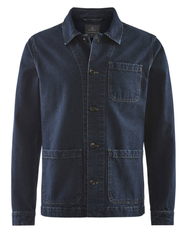 FORNELLO DENIM OVERSHIRT, Dark Denim