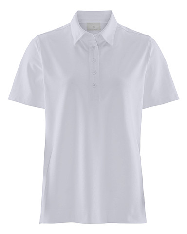 W's Tech Buttoned Polo, White
