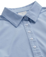 W's Tech Buttoned Polo, Light Blue