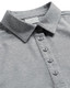 W's Tech Buttoned Polo, Lt Grey Melange