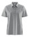 W's Tech Buttoned Polo, Lt Grey Melange