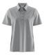 W's Tech Buttoned Polo, Lt Grey Melange