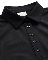 W's Tech Buttoned Polo, Black