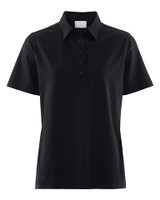 W's Tech Buttoned Polo, Black