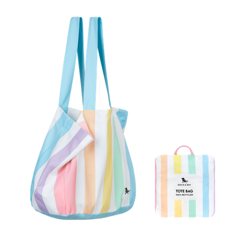 Foldaway Tote Bags - Unicorn Waves