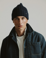 CAVONE WOOL/CASHMERE beanie-villapipo, Navy