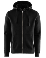 Alfie Zip Hood, Black