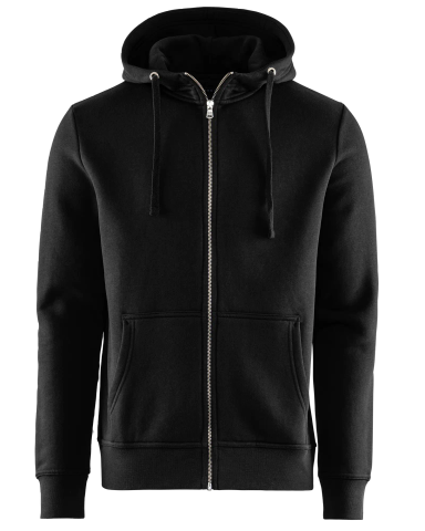 Alfie Zip Hood, Black