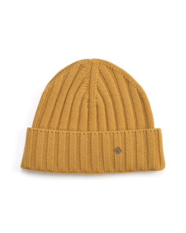 CAVONE WOOL/CASHMERE beanie-villapipo, Mustard Yellow
