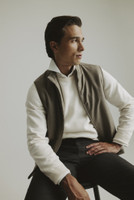 Redding Wool Vest -liivi, Taupe Melange
