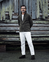 Logan Stretch Overshirt, Olive Green