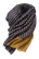 MASSARO Wool Scarf -kaulaliina, Navy-Mustard