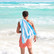 Rantapyyhe Tulum Blue - L (160 x 90cm)