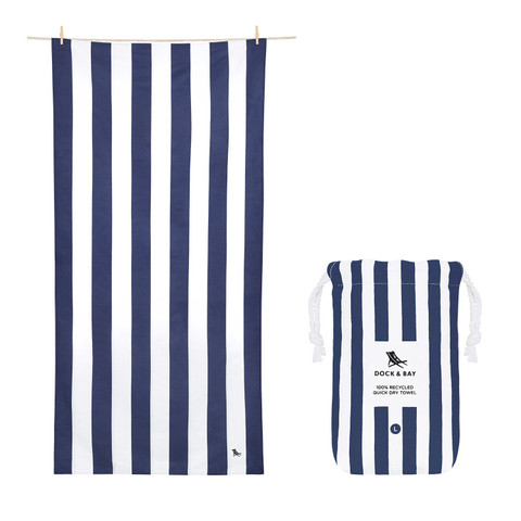 Rantapyyhe Whitsunday Navy - L (160 x 90cm)