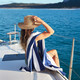 Rantapyyhe Whitsunday Navy - L (160 x 90cm)