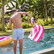 Rantapyyhe Phi Phi Pink - XL (200 x 90cm)