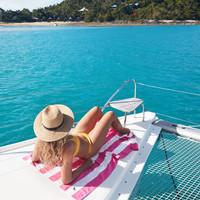 Rantapyyhe Phi Phi Pink - L (160 x 90cm)