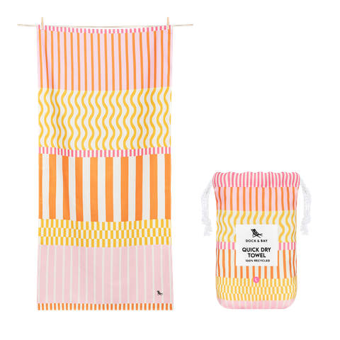 Rantapyyhe  Lemonade Waves - L (160 x 90cm)