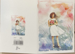 Onnittelukortti naiselle 2-osainen