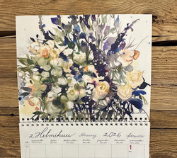 Minna Immosen Kukkakalenteri vuodelle 2026