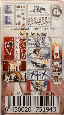 Pakettikorttinippu Kynttilän sydän