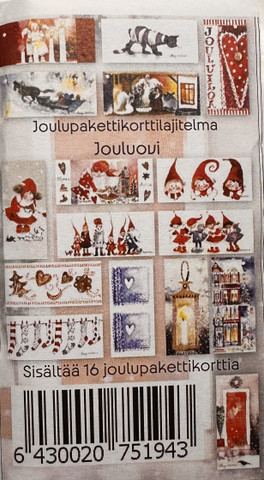 Pakettikorttinippu Jouluovi
