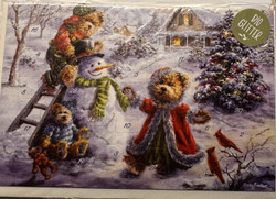 Adventtikalenterikortti Nalle